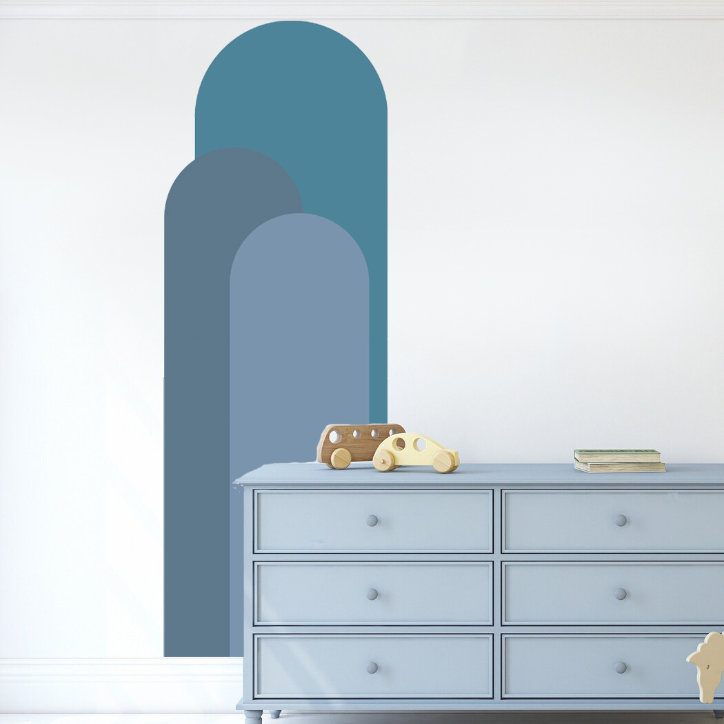 البوهيمي قوس ملصقات جدار غرفة  - مراجعة Pvc Panel Background وسعره
