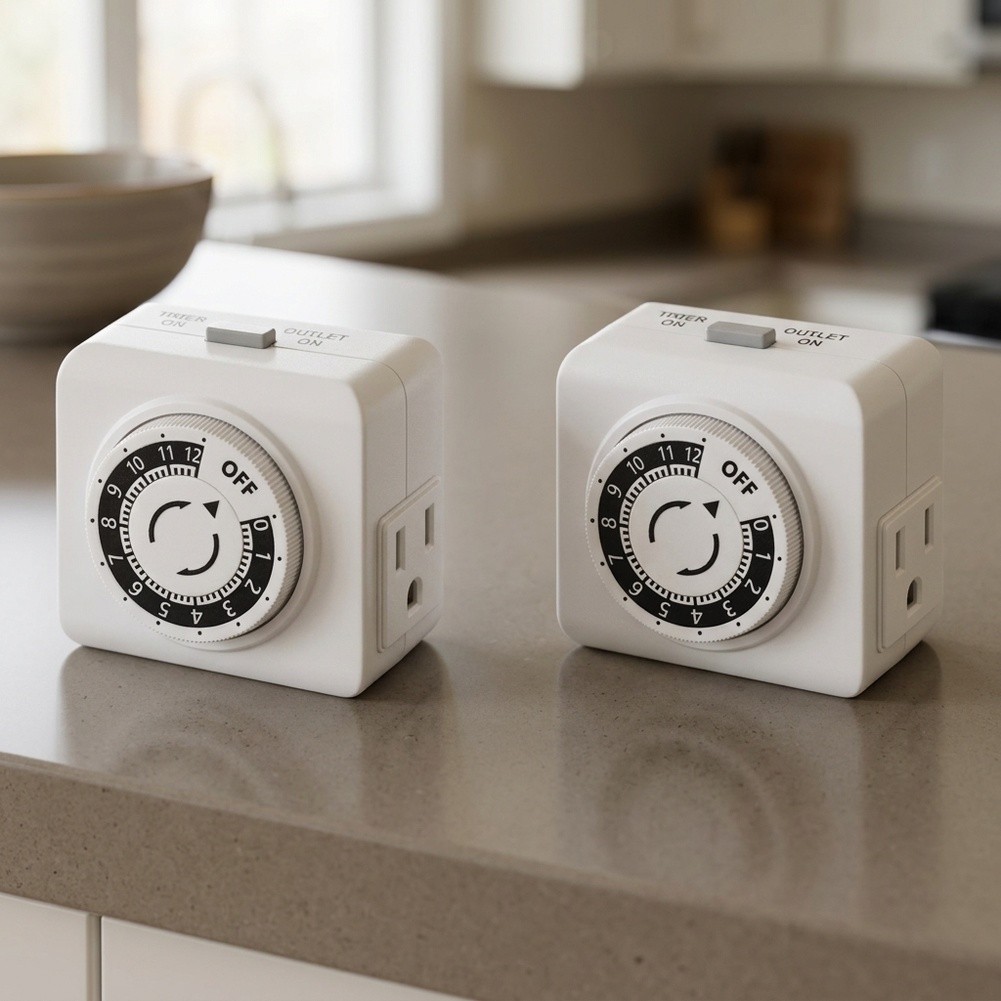 عبوة من قطعتين، مقبس مؤقت ميكا - مراجعة Timer Dual Outlet وسعره